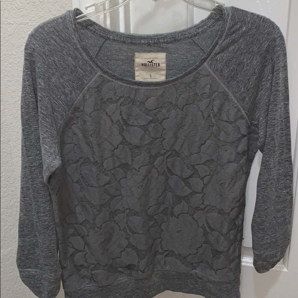 3/4 sleeve hollister shirt